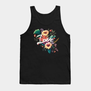 Love with Floral Tank Top